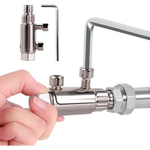 Broken Pipe Extraction Tool for 1/ 2inch ,3/ 4inch , 1inch Pipes - Broken Faucet Removal Tool |     For removing rusted/damaged faucet bolts and pipe threads (Silver)