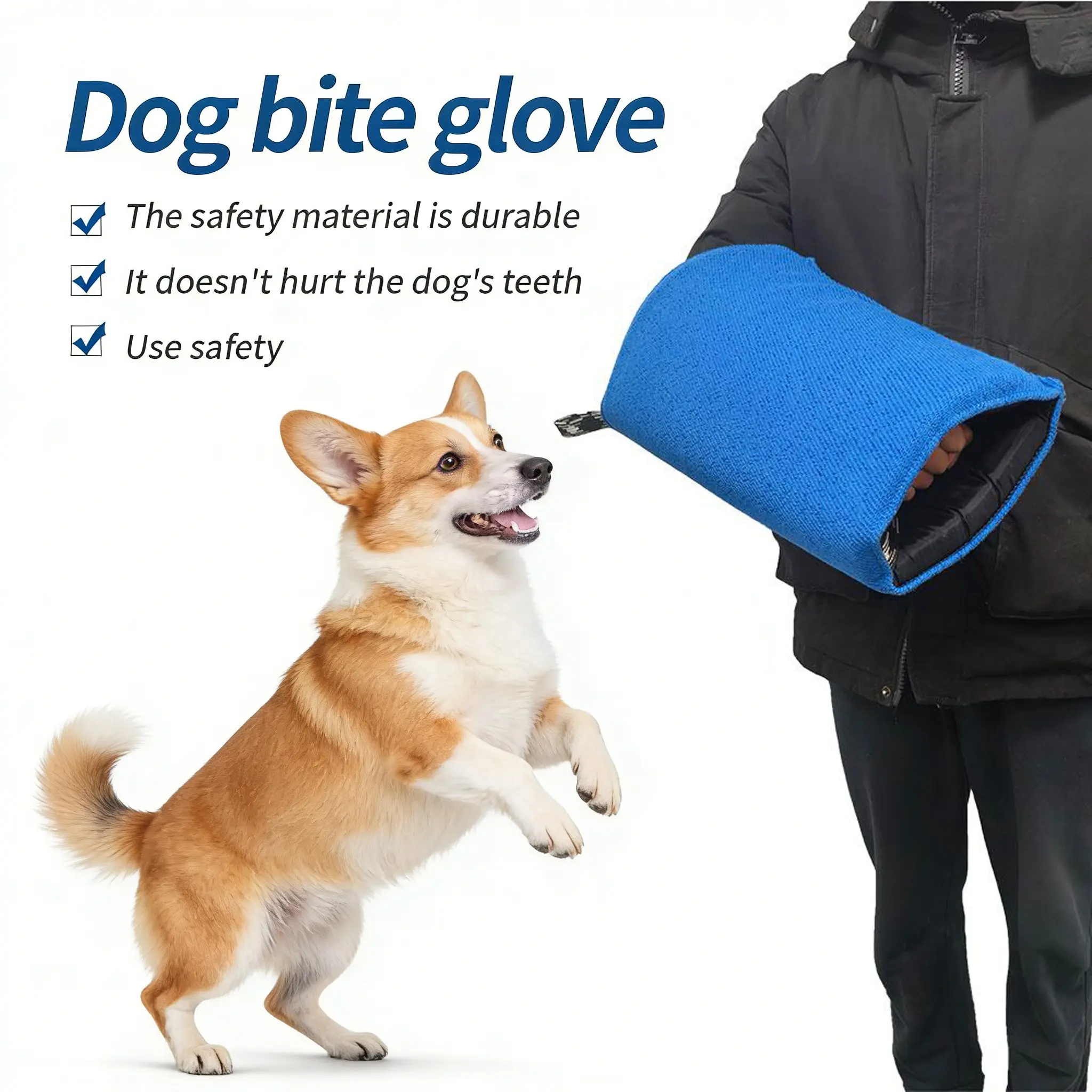 Puppy Small Dog Training Bite Sleeve, Thick Anti-Tear Canvas Arm Cover, Basic Dog Training Protection Tool, Durable No-Bite Design, Puppy Training Tools