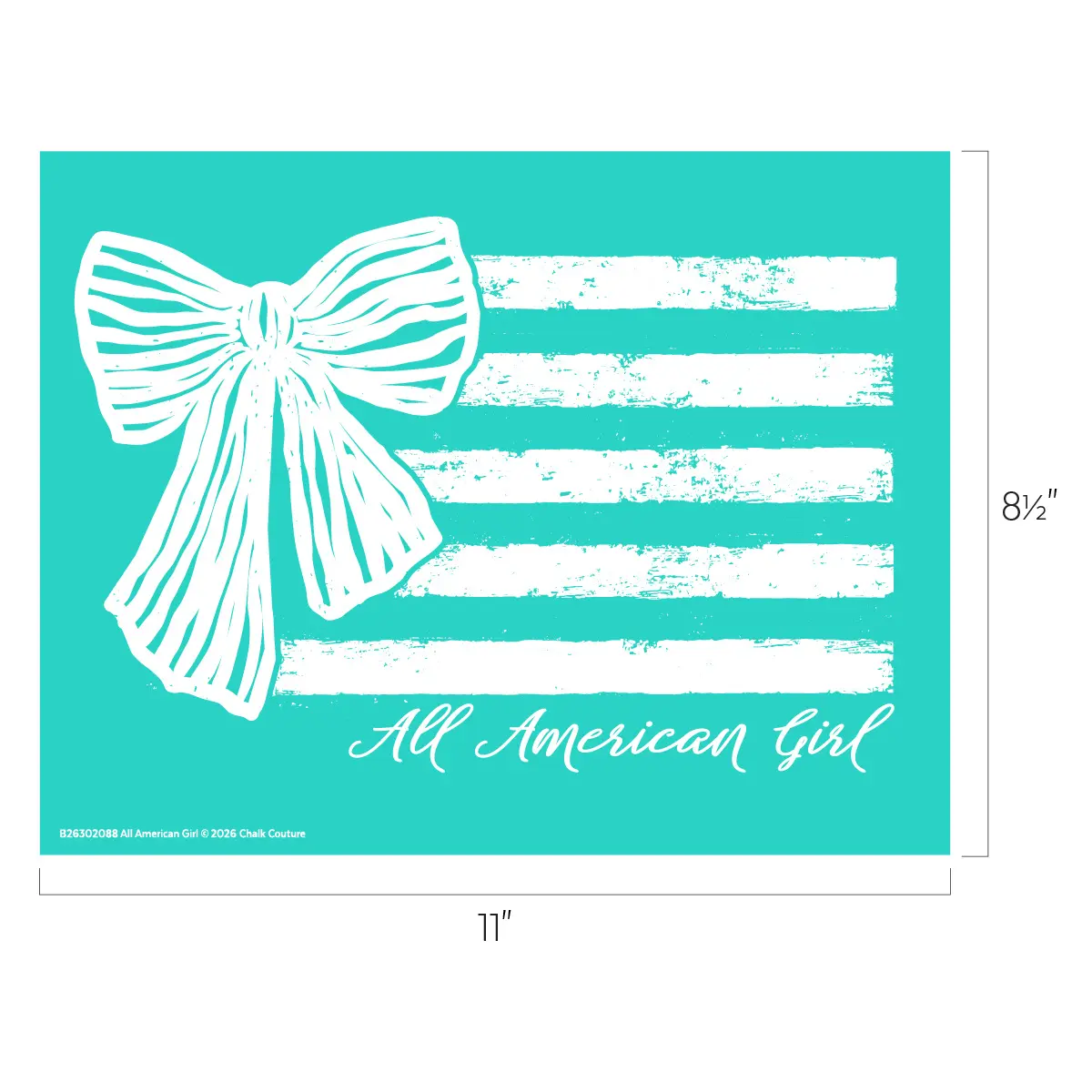 Chalk Couture All American Girls Stencil, DIY Craft