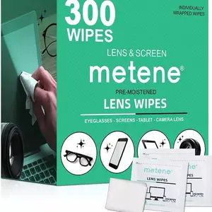Lens Cleaner Wipes, Pre-Moistened Electronic Glasses Wipes, 300 Count Smartphone Device Camera wireless charger