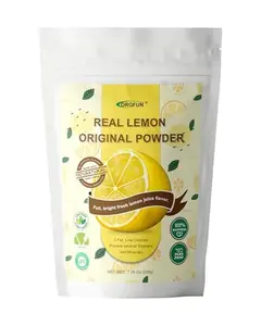 ORGFUN Original Lemon Powder, Freeze Dried Lemon Juice Powder, Great for Beverages, Smoothies, Baking 7.06 Oz