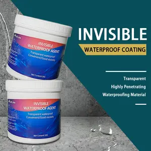 Transparent Waterproof Coating 1000g x 2 for Seepage Protection, UV and Aging Resistance, Smooth One-Coat Finish