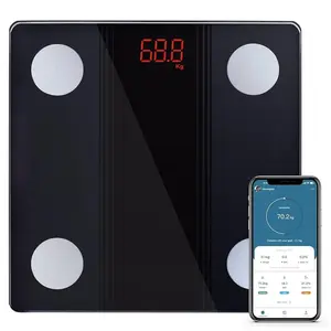 Smart Scale for Body Weight, Digital Bluetooth Scale, BMI & Body Fat Analyzer, Health Tracker with App, 330 lb Capacity