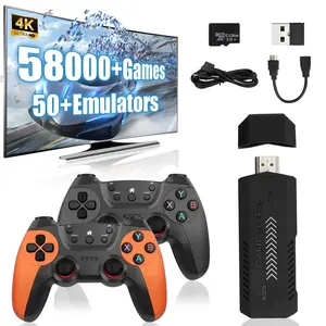 X2 Ultra 256G Retro Game Stick 4K, HDMI Plug and Play Video Game Console, with 2.4G Rechargeable Wireless Controller,Nostalgia Arcade Handheld Emulators for TV Game Lovers