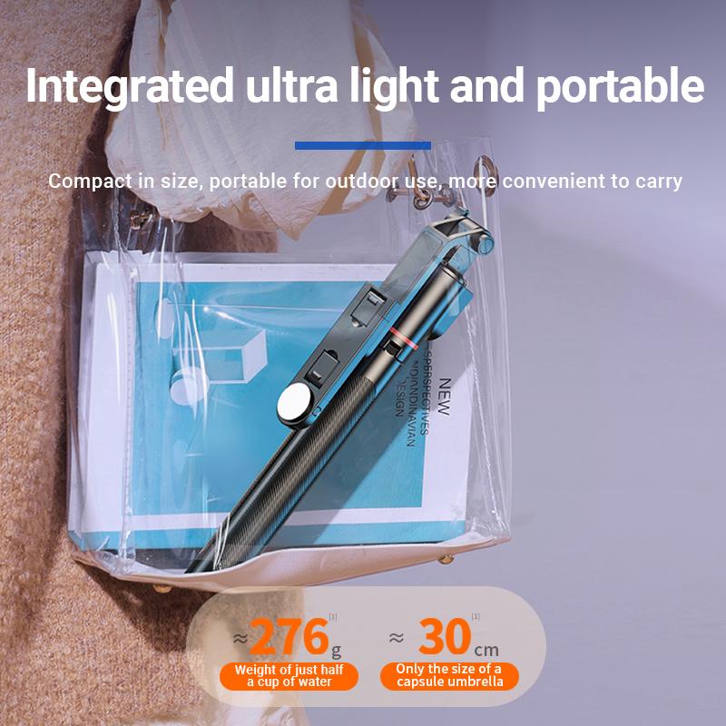 Multifunctional Selfie Stick Sports Camera Photography Travel Portable Live Mobile Phone Holder Tripod Vlogging Kit Videography Equipment for Sports Photography Travel Vlogging