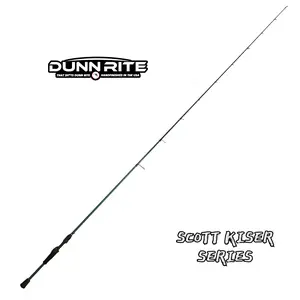 Dunn Rite Scott Kiser Series Do It All Bass Fishing Rod - Lightweight, Durable, Medium-Heavy Action, Perfect for Freshwater Bass Fishing