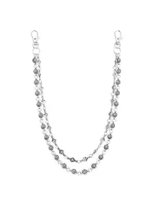 Gothic Pants Chain - Double-Layer Punk Hip Hop Waist Keychain Accessory for Jeans, Wallets, and Streetwear Women Men