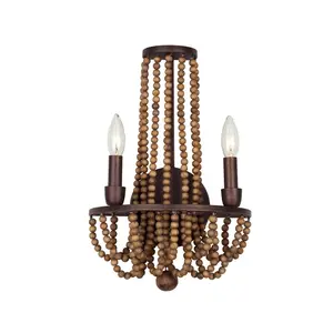 Beechwood Two Light Wall Bracket Royal Mahogany