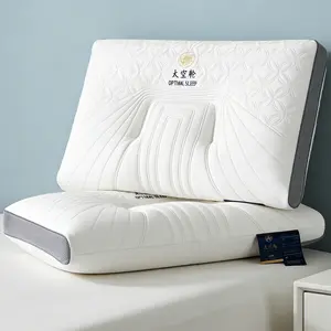 Space capsule pillow with an ergonomic design, durable and non-deforming, fluffy and comfortable.