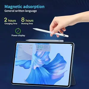 Magnetic Capacitive Stylus Pen, Full Screen Anti-Mistouch, Compatible with Tablet, Students, Office, Gaming, Drawing, Includes 2 Nibs