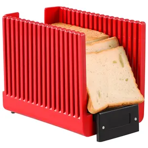 Geedel Foldable Bread Slicer Guide, Easy to Use Loaf Slicer, Great for Bread Machine, Loaf, Toast Kitchen Utensils