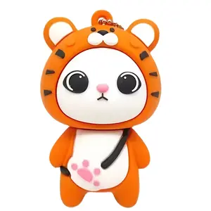 Cute Tiger Penguin Cow Cartoon Flash Drives Available in 4GB, 8GB, 16GB, 32GB 64GB 128GB Capacities., Memory Stick | Character Themed USB | Cute Aesthetic