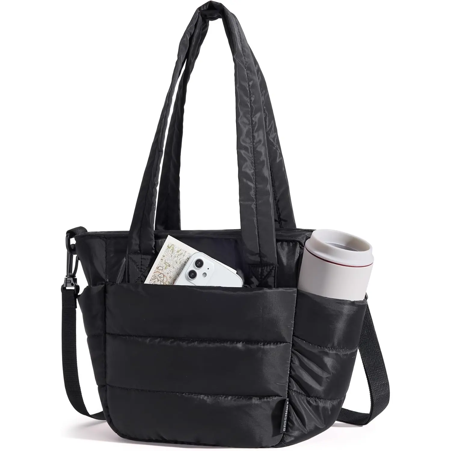 Lunch Bag Women Small Insulated Tote with Lunch Compartment Quilted Lightweight Puffy Tote Bag Portable Reusable Lunch Bag for Work, Travel, Outdoor Durable Lunch Bags Lunch Insulation Bag