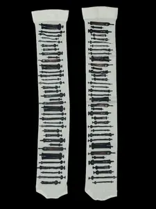 Dark Punk Aesthetic Mid-Calf Socks, Gothic Print, Summer Style, Unique Design, Comfortable Fit, Perfect for Casual Wear, Tube Socks