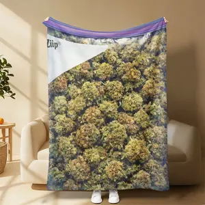 Dank Weed Theme Blanket,Soft Flannel Throw for Home Office Car, Art Decor Gift for Plant Lovers  is The Perfect Gift for and lovers Soft Warm Cozy Throw for Bed Sofa Nap Travel Cute Home Decor Suitable for giving as gifts to friends, parents and children