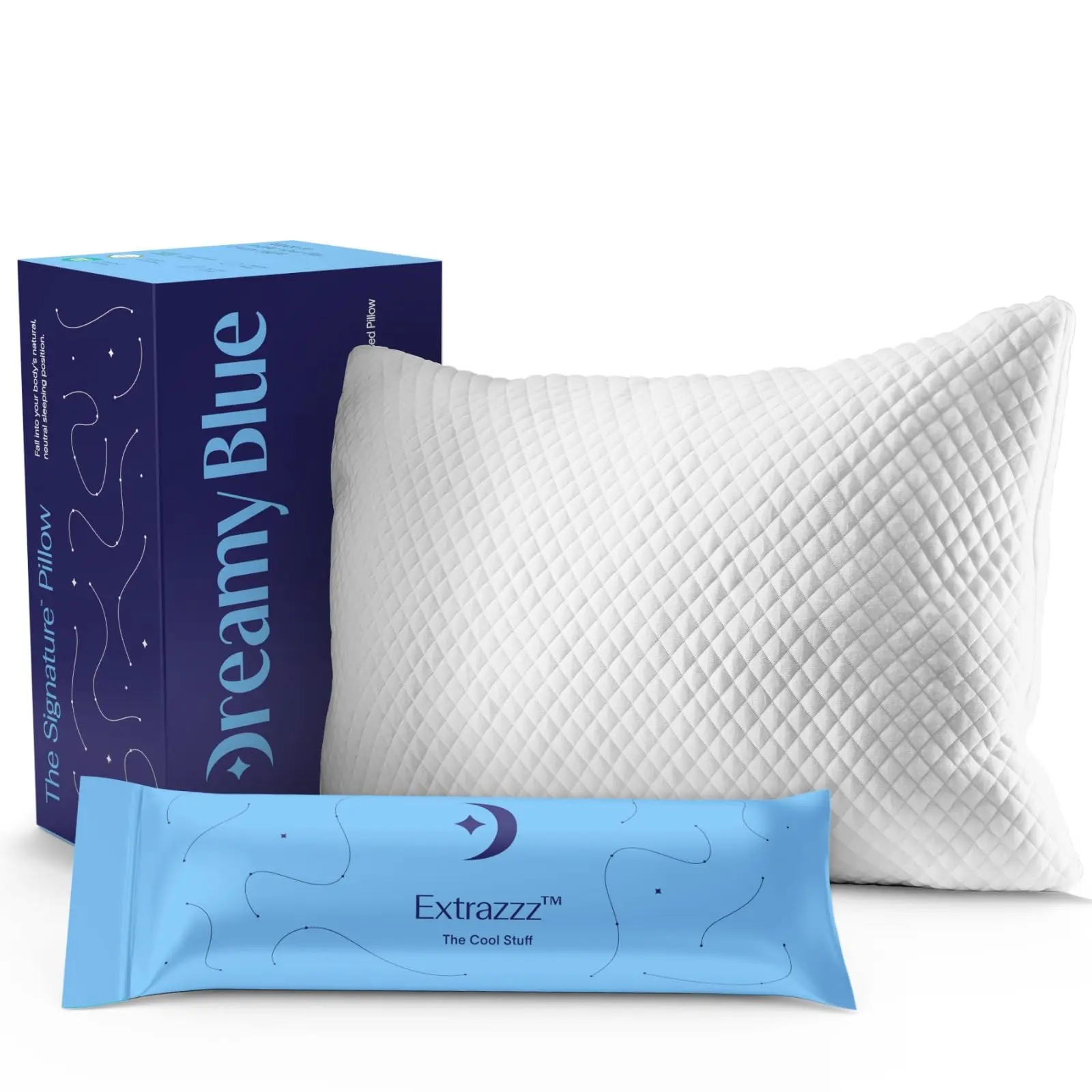 Adjustable Shredded Memory Foam Pillow, Queen Size, Comfortable Bedding Pillow for Sleeping