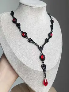 Dark Gothic Style Women's Charm Necklaces,  Unique Design for Special Occasions, Perfect Fit for All Body Types