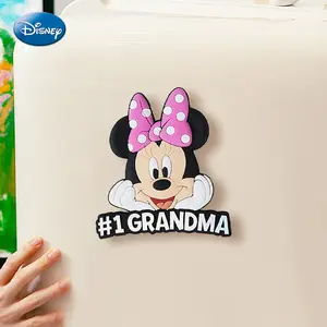 1PC Disney Officially Licensed Minnie Fridge Magnets Disney Magnets For Refrigerator Cute Cartoon Figural Magnets Couple Life Supplies Suitable Offices Kitchens Places Novelty Party Supplies