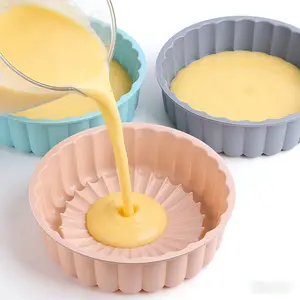 Silicone cake moldfood gradebaking moldoven safeheat resistantnon-stick bread pan home baking