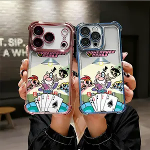 Poker card cartoon characters Phone Case for iPhone 17 AIR 17 PRO 16 PRO 15  PRO MAX  14 PLUS 13 PRO 12 11 series (silicone softshell) airbag anti-drop and shockproofmobile phone protective case