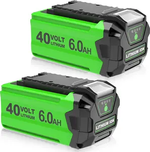 6.0Ah 40 Volt Lithium Battery Replacement for GreenWorks 40V Battery Compatible with GreenWorks G-MAX 40V 29472 29462 2901319 24282 24252