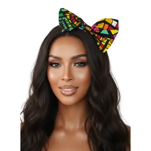 Zara's Ankara Adjustable Bow Headband - Colorful Design with Various Patterns for Everyday Wear
