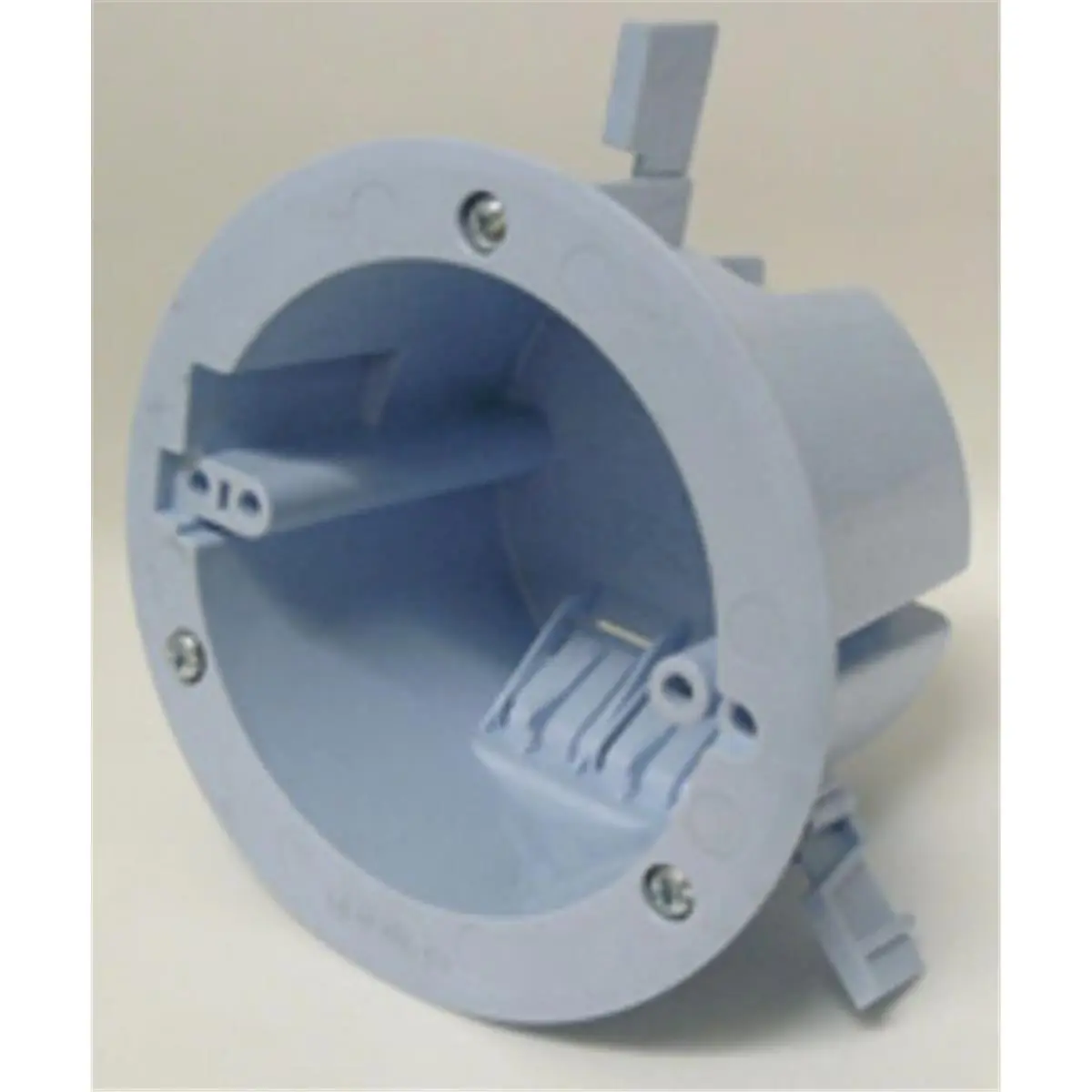 212 MAIN EZ18COR 18 cu. in. PVC Round Old Work Ceiling Box, PVC Material, EZ Mounts, 4 Clamps, Round Shape