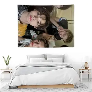 Waiting to Exhale Themed Tapestry, Soft Peach Light Fabric, Bedroom Wall Art, Living Room Decor, Indoor Outdoor Use, Lightweight