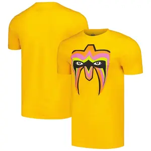 Men's Ripple Junction Gold The Ultimate Warrior Mask T-Shirt - Mens, Hoodie, Sweatshirt Menswear Cotton Soft Top Basic Graphic