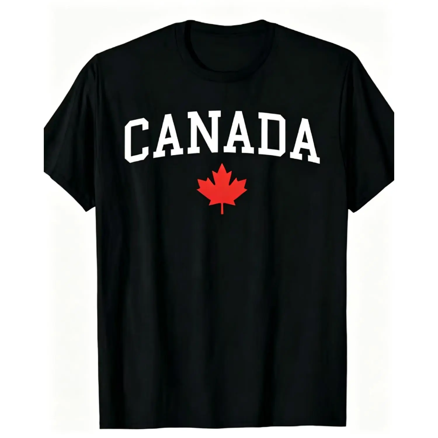 Canadian Flag Men Women Canada T-shirt Canada Day 180gsm Cotton Round Neck Short Sleeve Men Casual T-shirt