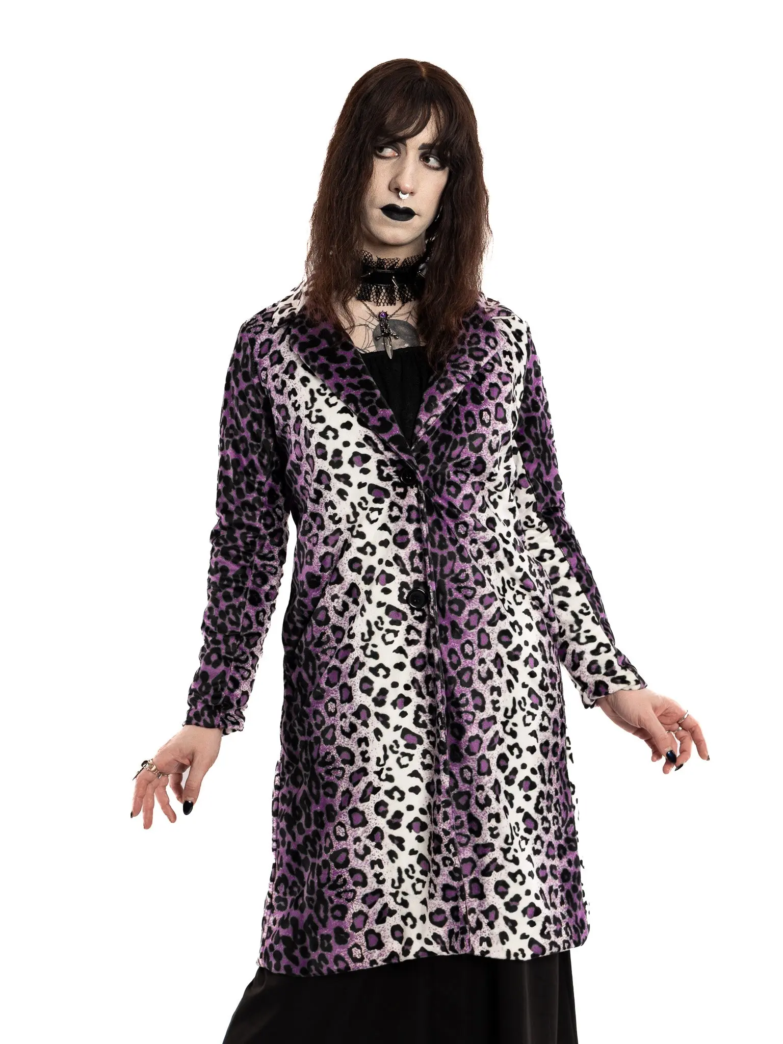 Ultraviolet Snow Leopard Coat FOXBLOOD x DWYBO LIMITED EDITION! NO RESTOCKS!