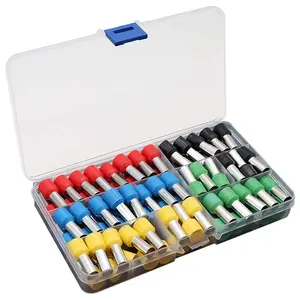 4 Gauge Wire Ferrules Kit Copper Insulated Crimp Connectors Terminals for Car Amplifier Power Cable Clean Install Better Connection Box of 90