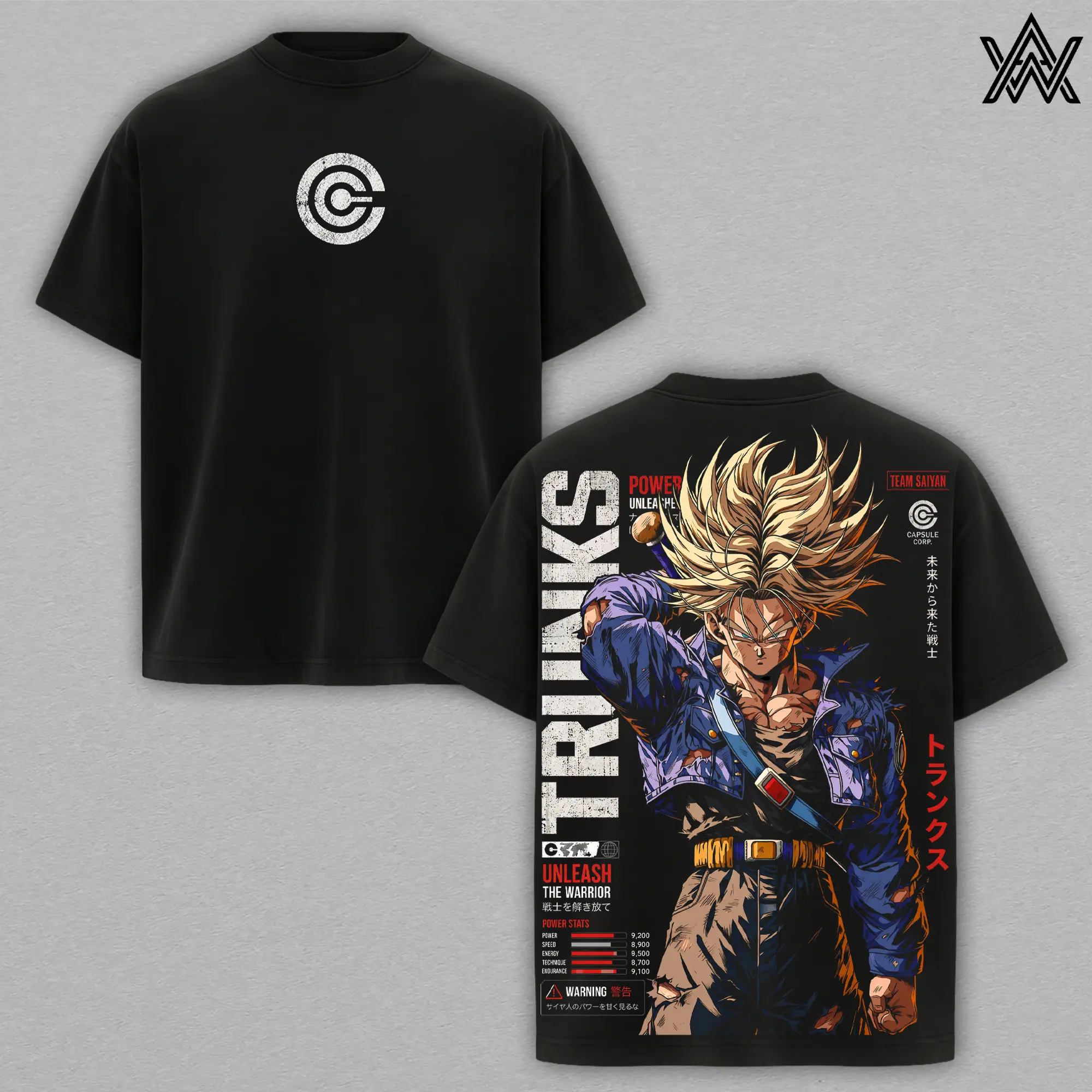 Trunks Tee – DBZ Anime Manga T-Shirt, Future Saiyan Warrior Graphic Tee, Unisex Oversized Casual Shirt, Capsule Corp Swordsman Anime Tee, Time Traveler Manga Shirt, Retro DBZ Streetwear Tee, Gift for DBZ Fans
