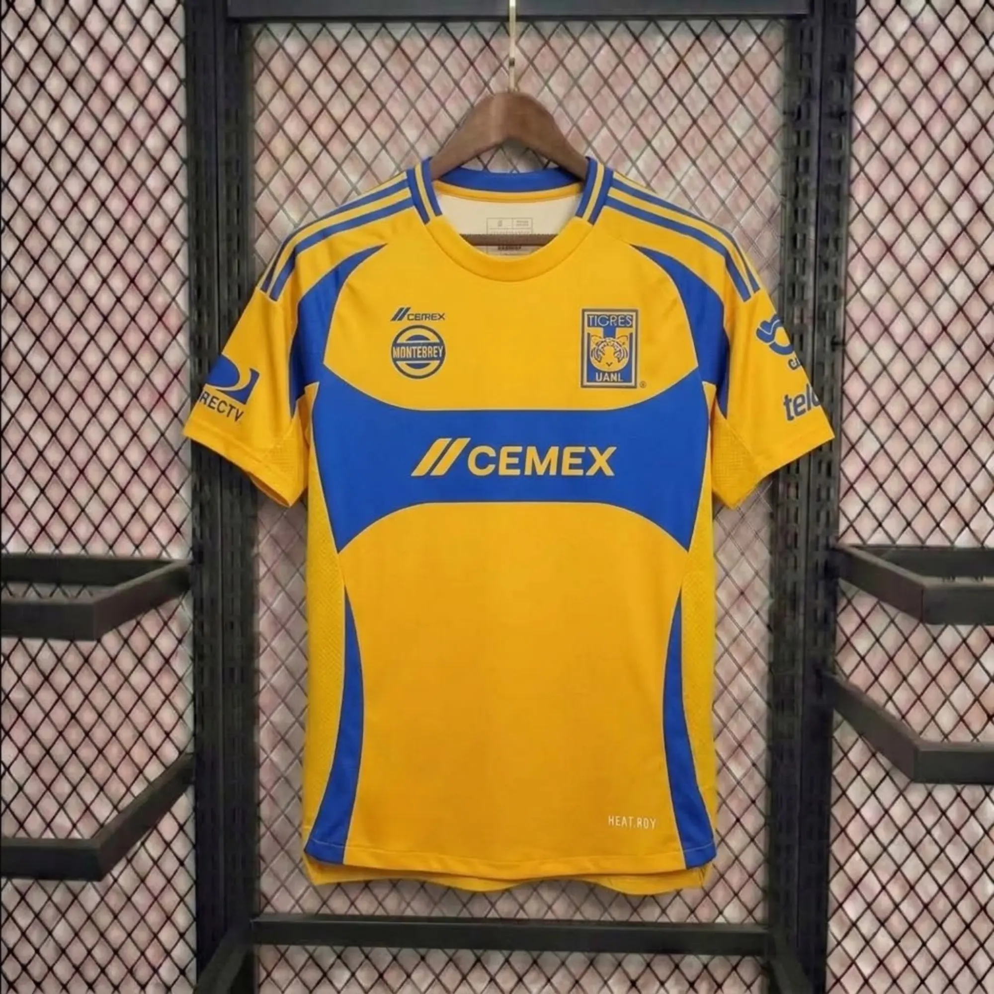 [HotToday] - Tigres UANL 2024-25 Home Soccer Jersey - Full Print Logo