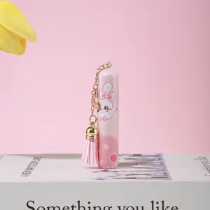 Cute Rabbit Pattern Aesthetic Makeup Perfume Bottle, Portable Travel Refillable Scent Spray, Small Pocket Size, Hanging Tassel Decor, Daily Use