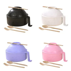 Ramen Cooker Set Microwave Ramen Bowl with Chopsticks Spoon BPA-Free Dishwasher Safe Eco-Friendly Tableware for College Dorm EssentialsStock Up On Specials Stockpile VALUE Pack Valentine's Day gift