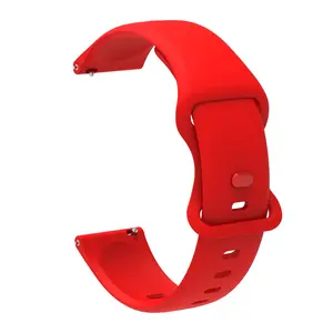 Silicone Watch Band, 8-Prong Buckle, 18mm Universal Fit, Multiple Colors, Unisex, Sport Business Casual, Compatible with Samsung Huawei Xiaomi Garmin Amazfit, Smartwatch Accessories