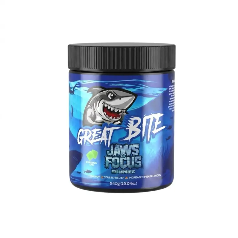 Jaws of Focus Wellness Gummies - Natural, Clean Caffeine for Energy, Stress Relief, and Focus