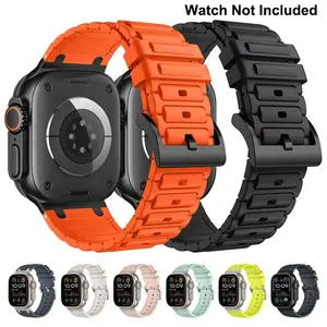 Silicone Watch Band (Band Only), Replacement Watch Band for Apple Watch Ultra 2 49mm 10 9 8 7 46mm 45mm 42mm 41mm, Smart Watch Accessories, Wearable, Smart Watch Straps, Smartwatch Strap