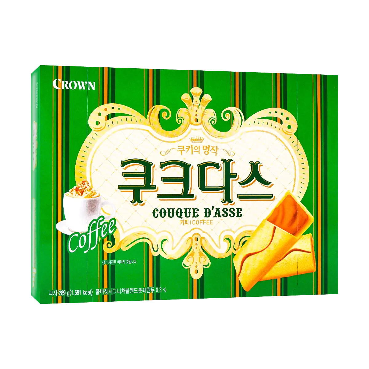 CROWN Couque D'asse Coffee Sandwich Cookie 289g CROWN Couque D'asse Coffee Sandwich Cookie 289g