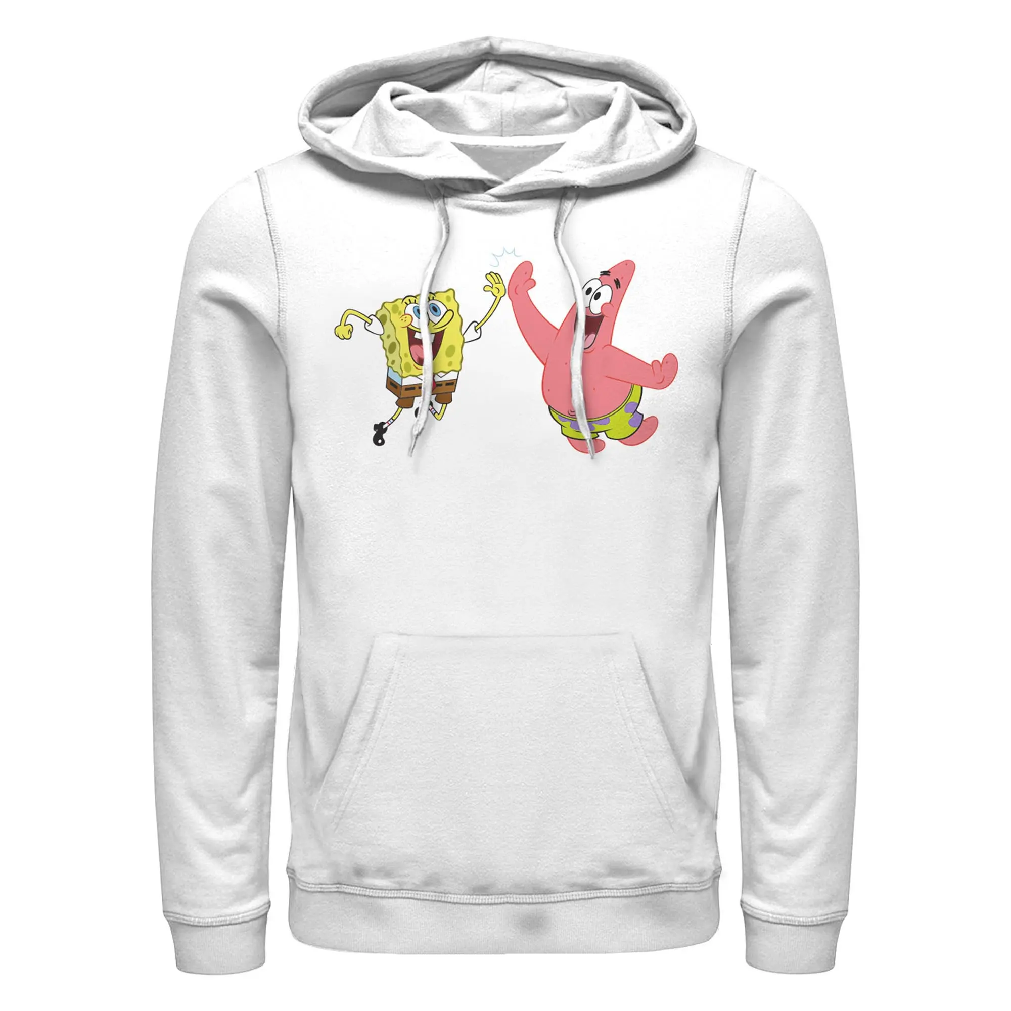 Men's SpongeBob SquarePants Duo High Five Pull Over Hoodie