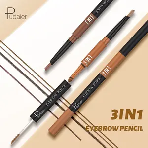 Three-in-one Double-head Triangle Eyebrow Pencil 2pcs eyebrow shaping