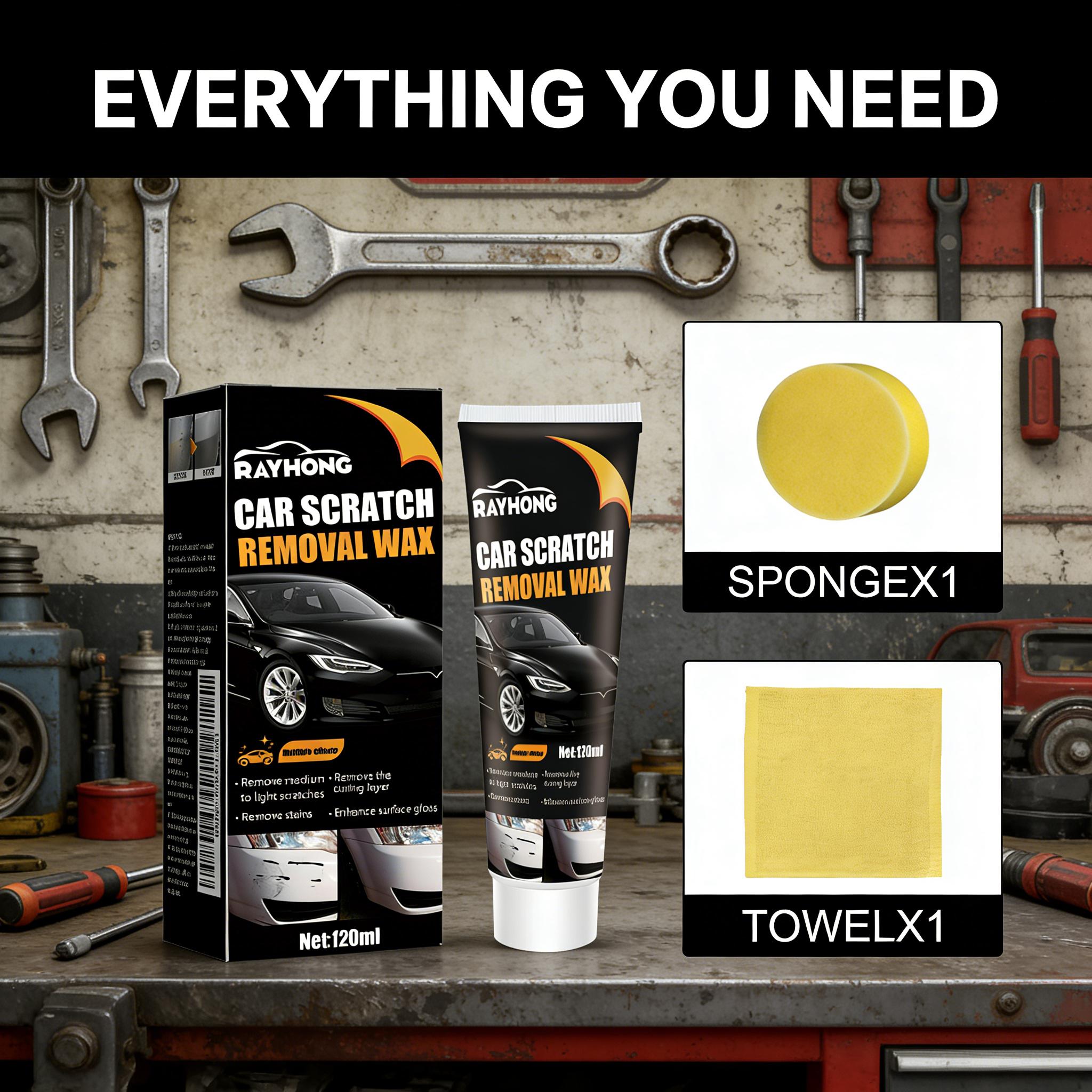 Rayhong Car Scratch Wax - Paint Protection, Polishing, Scratch Removal, Care, Paint Repair, Cleaning, Stain Removal, and Abrasive Agent
