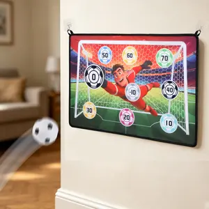 Football Target Game Mat, Interactive Sports Toy for Indoor Outdoor Play, Magic Tape Football Game, Surprise Gift for Boys Girls