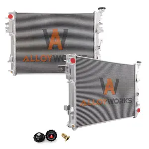 Alloyworks 3 Rows All-aluminum Radiator For Dodge 2009-2018 Ram 1500 2500 3500 3.7L 4.7L 5.7L V6 V8 35.4" W x 23.6" H