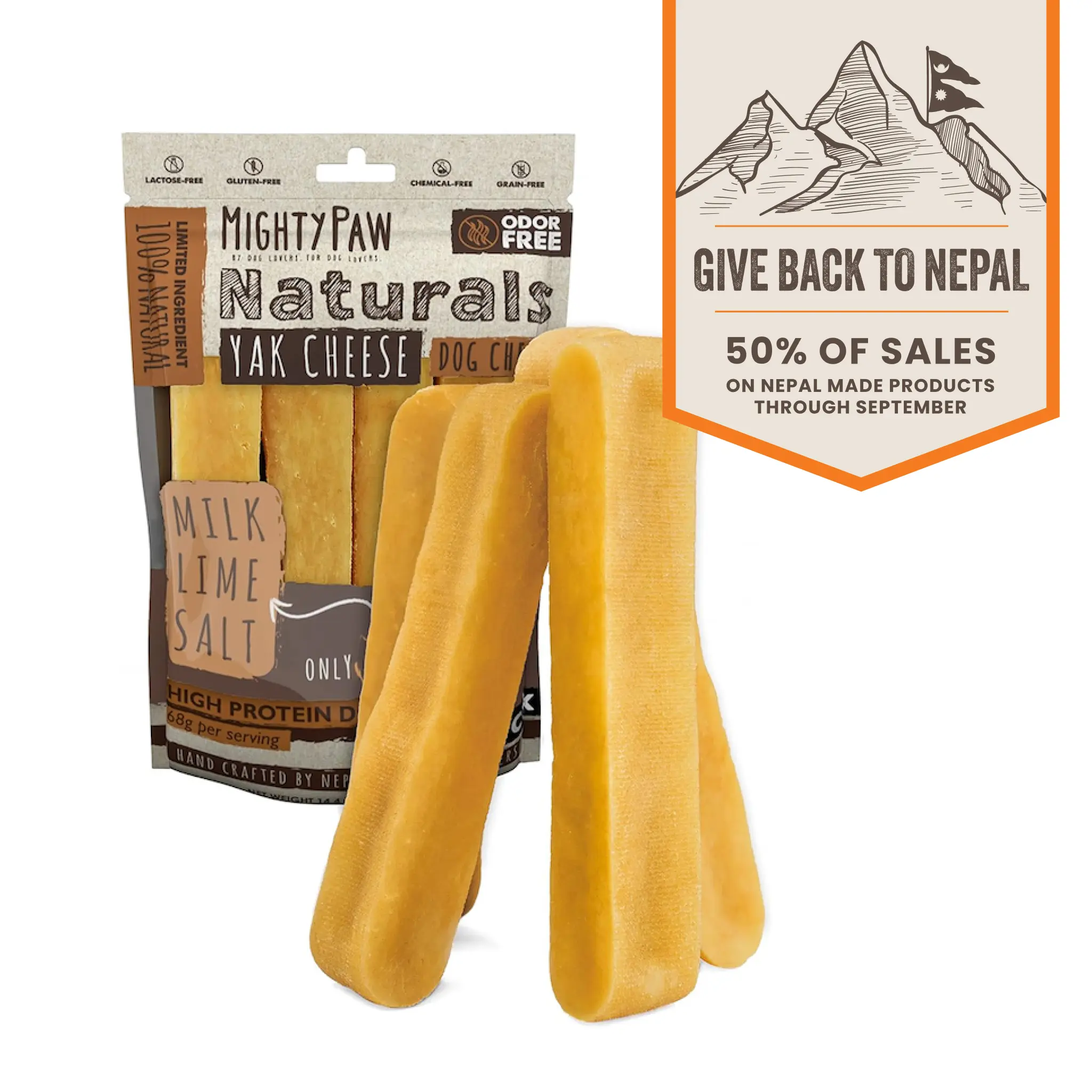 Mighty Paw Yak Cheese Dog Chews: All-Natural Treats for Your Pup