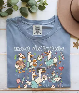 Comfort Colors Funny Nurse TShirt, Ducks In A Row TShirt, Nursing Tee, Nurse Life, Humorous Chaos, Medical Team, Nurse Appreciation Gift, RN, CNA, LPN