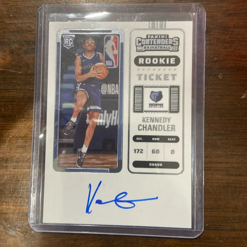 2022-23 Panini Contenders Basketball #127 Kennedy Chandler RC AUTO