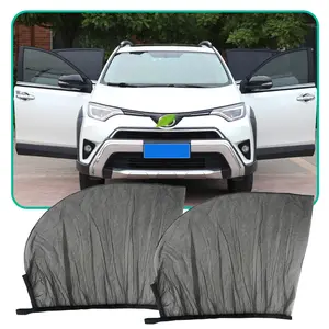 Car Side Window Shade, 2 Pack Super Stretchy Mesh Car Window Screen Sun Shade Mosquito Net Curtains Cover for 95% Cars SUVs Camping