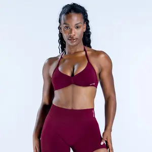 Dfyne Impact Yoga neck-support bra, fitness exercise back-supporting underwear for women